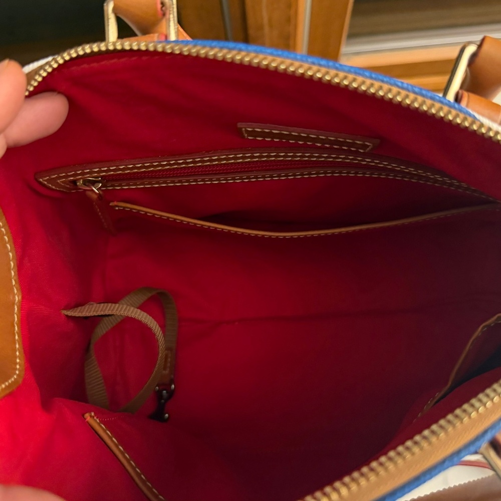 💐 NEW 💐 Dooney & Burke Striped Satchel/Crossbody - Picture 3 of 5